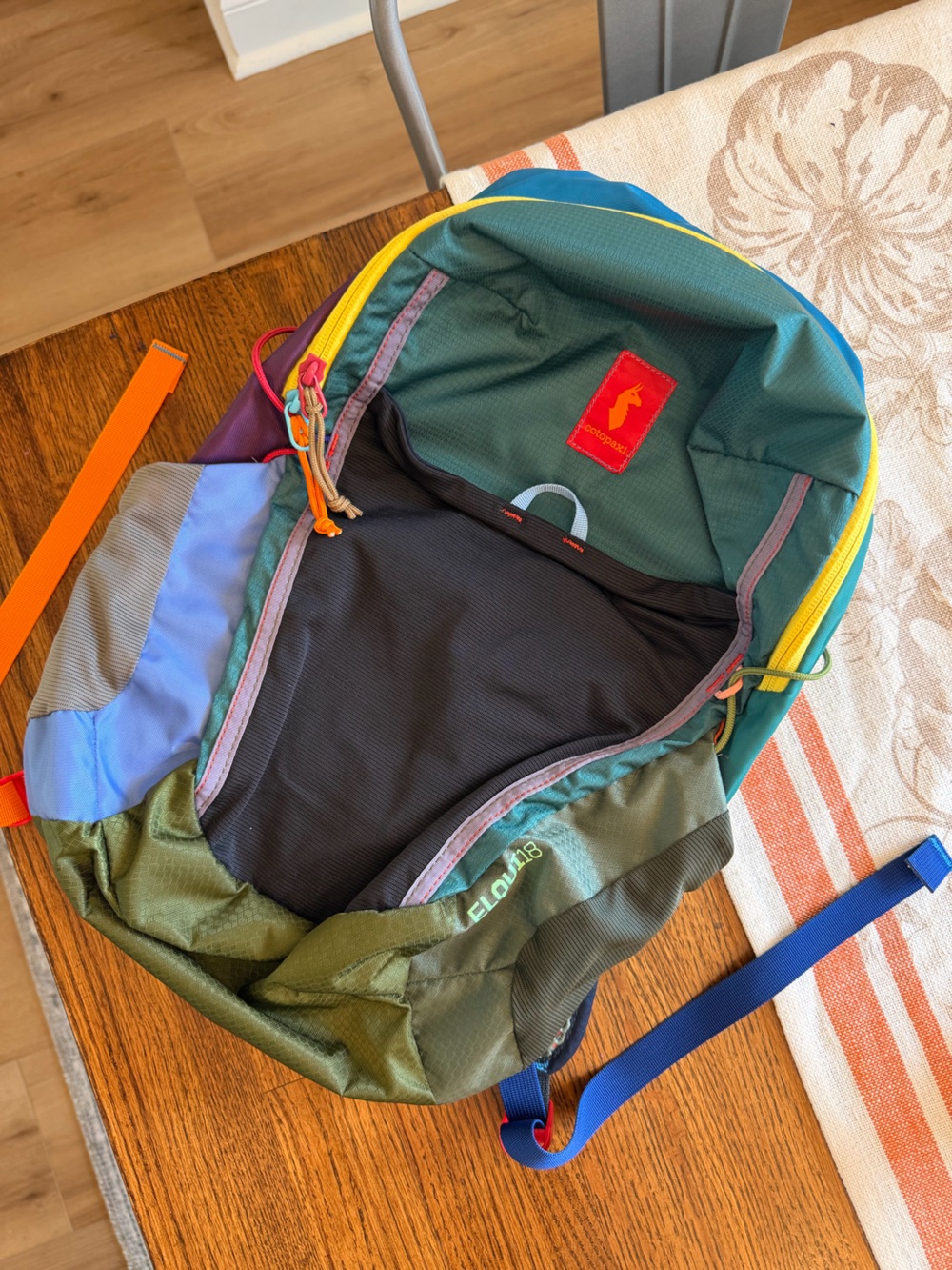 cotopaxi Multicolor Teal Green Blue Backpack